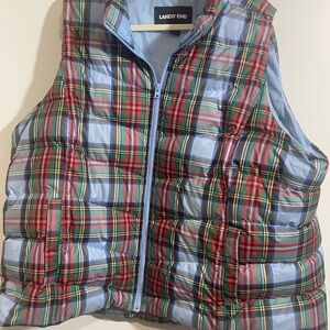 Lands' End Light Blue and Yellow Garment